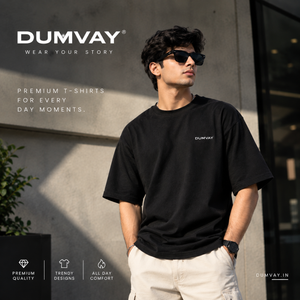 DUMVAY Oversized Blue T-Shirt
