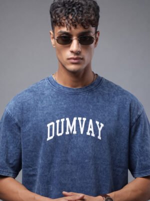 DUMVAY Oversized Blue T-Shirt